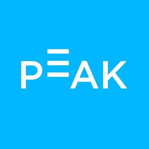 Peak logo application