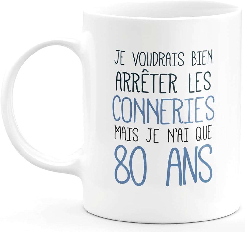 Tasse Rigolote Pour Cadeau Homme De 80 Ans